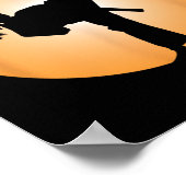Meisje Martial Arts T-shirt Poster (Hoek)