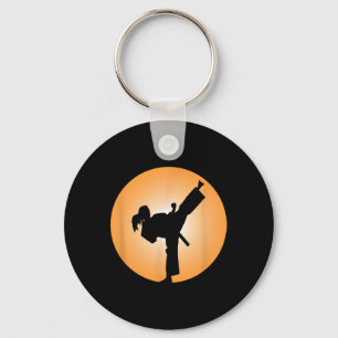 Meisje Martial Arts T-shirt Sleutelhanger