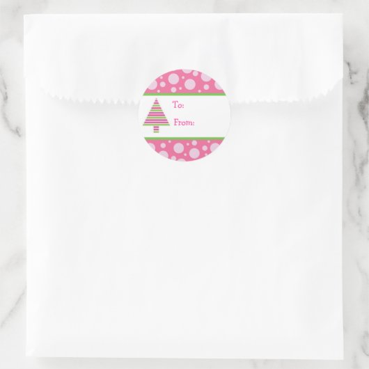 Meisje Meisje Kerst Gift Label (Tas)