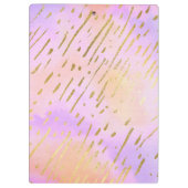 Meisje Meisje Roze en Goud Klembord (Achterkant)