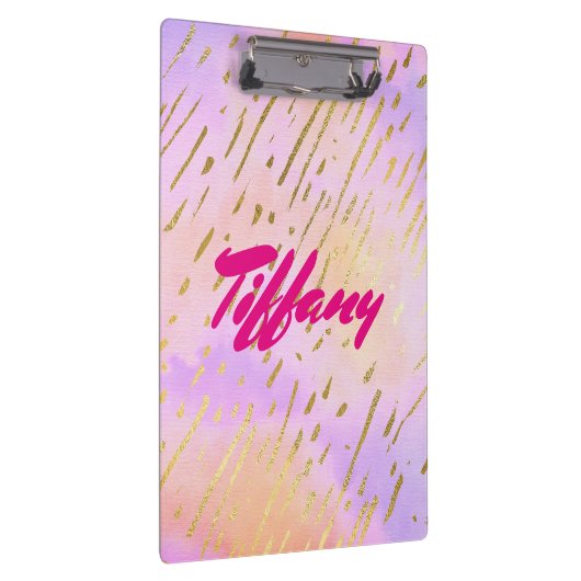 Meisje Meisje Roze en Goud Klembord (Rechts)