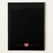 Meisje Meisje Roze Sparkle Hart Planner (Achterkant)