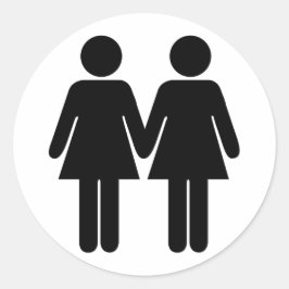 Meisje + Meisje Sticker