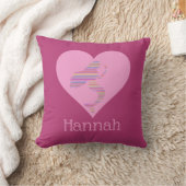Meisje Mermaid Heart Paars Pink , gepersonaliseerd Kussen (Deken)