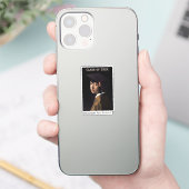 Meisje met Afstudeerder Pet Afstuderen Sticker (Telefoon)