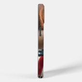 Meisje met Amerikaanse vlag en kitten Case-Mate iPhone Case (Achterkant / Rechts)