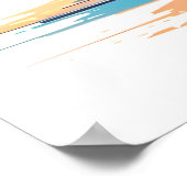 Meisje met auto en droom natuur poster (Hoek)