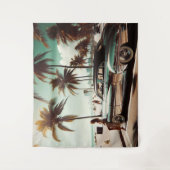 Meisje met auto wandkleed (Voorkant)