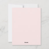 meisje met baarmoeder feestdagenkaart (Achterkant)