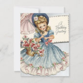 meisje met baarmoeder feestdagenkaart (Voorkant)