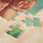 meisje met Baby Chick, blij kind glimlachend Legpuzzel (Zijkant)