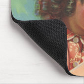  meisje met Baby Chick, blij kind glimlachend Muismat (Hoek)