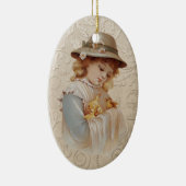 Meisje met Baby Eucks Keramisch Ornament (Rechts)