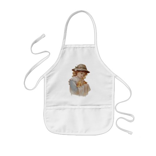 Meisje met Baby Eucks Kinder Schort (Voorkant)