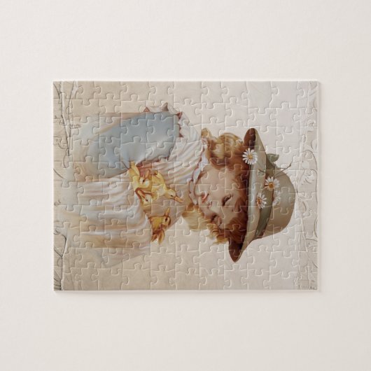 Meisje met Baby Eucks Legpuzzel (Horizontaal)