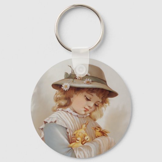 Meisje met Baby Eucks Sleutelhanger (Voorkant)