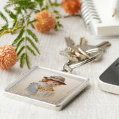 Meisje met Baby Eucks Sleutelhanger (Zijkant)