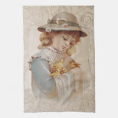 Meisje met Baby Eucks Theedoek (Verticaal)
