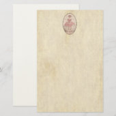 meisje met Ballerina in een roze Tutu Briefpapier (Voorkant / Achterkant)