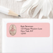 meisje met Ballerina in een roze Tutu Etiket (Insitu)