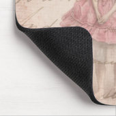 meisje met Ballerina in een roze Tutu Muismat (Hoek)