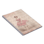  meisje met Ballerina in een roze Tutu Notitieboek (Rechterzijde)