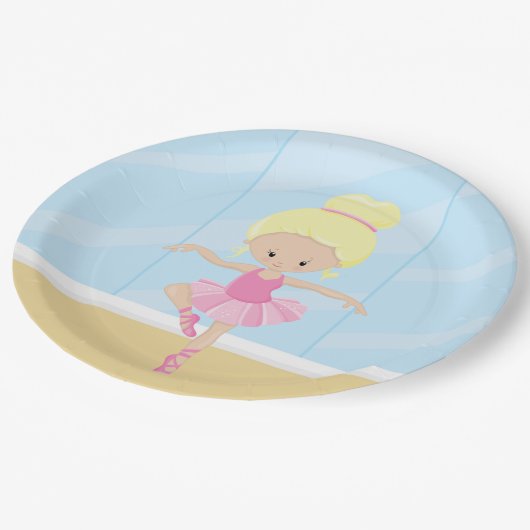 meisje met Ballerina Papieren Bordje (Gekanteld)