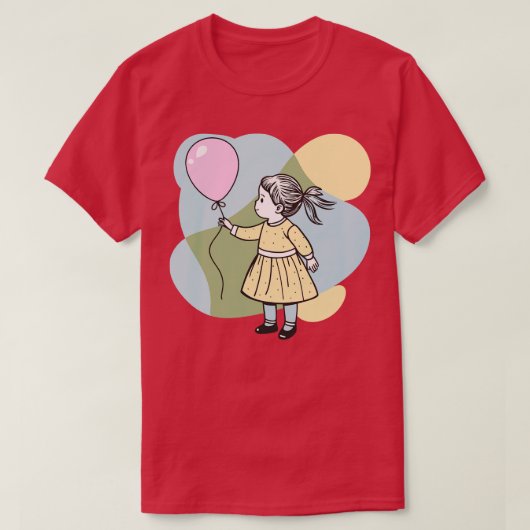 Meisje met ballon T-shirt (Design voorkant)