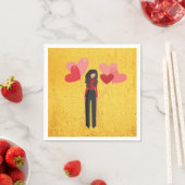 Meisje met ballon whimsisch servet (Insitu)