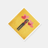 Meisje met ballon whimsisch servet (Hoek)