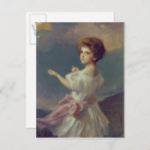 Meisje met ballonnen briefkaart (Voorkant / Achterkant)