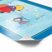 Meisje met ballonnen - Kinder kunst voor CHOC Foto Afdruk (Hoek)