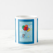 Meisje met ballonnen - Kinder kunst voor CHOC Koffiemok (Center)