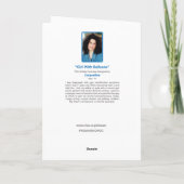 Meisje met ballonnen - Kinderkunst voor CHOC Bedankkaart (Achterkant)