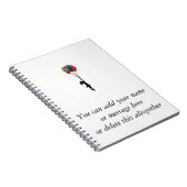 Meisje met ballonnen notebook notitieboek (Rechterzijde)