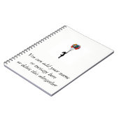 Meisje met ballonnen notebook notitieboek (Linkerzijde)