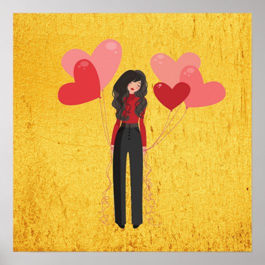 Meisje met ballonvaardig poster (Voorkant)