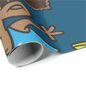 Meisje met Basketball spelen Cadeaupapier (Rol Hoek)