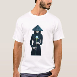 Meisje met bloem | Uniek ontwerp T-shirt