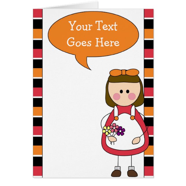 meisje met bloemen (Voorkant)