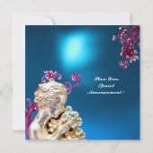 MEISJE MET BLOEMEN ,Blauwe saffier Kaart (Achterkant)