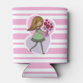 Meisje Met Bloemen Blikjeskoeler (Achterkant)