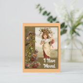  meisje met bloemen Briefkaart (Staand voorkant)