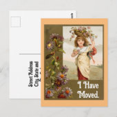  meisje met bloemen Briefkaart (Voorkant / Achterkant)