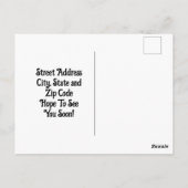  meisje met bloemen Briefkaart (Achterkant)