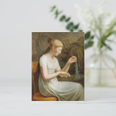 Meisje met Bloemen Briefkaart (Staand voorkant)