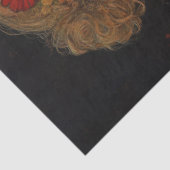 Meisje met Bloemen Decoupage Tissuepapier (Detail)