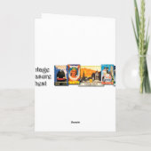  meisje met bloemen kaart (Achterkant)