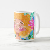 Meisje met bloemen koffiemok (Voorkant rechts)