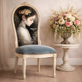 Meisje met Bloemen & Libel Decoupage Tissuepapier